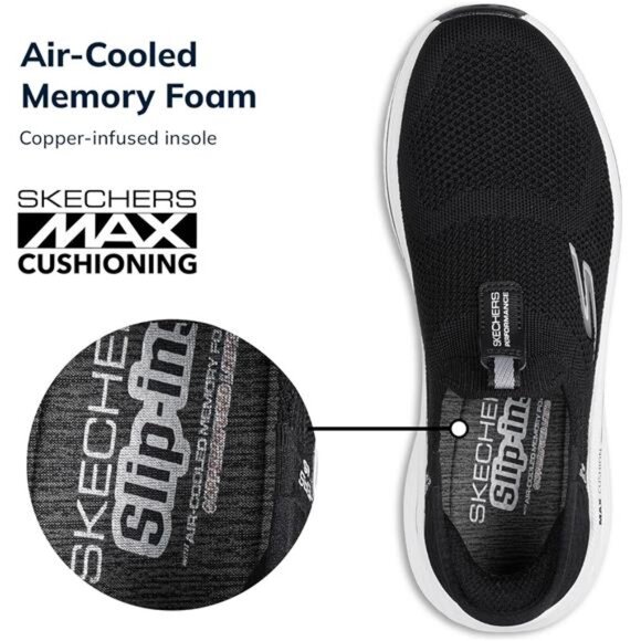 Skechers Womens Max Cushioning Elite 2.0 Eternal Hands Free Slip-ins Sneaker - Picture 5 of 7